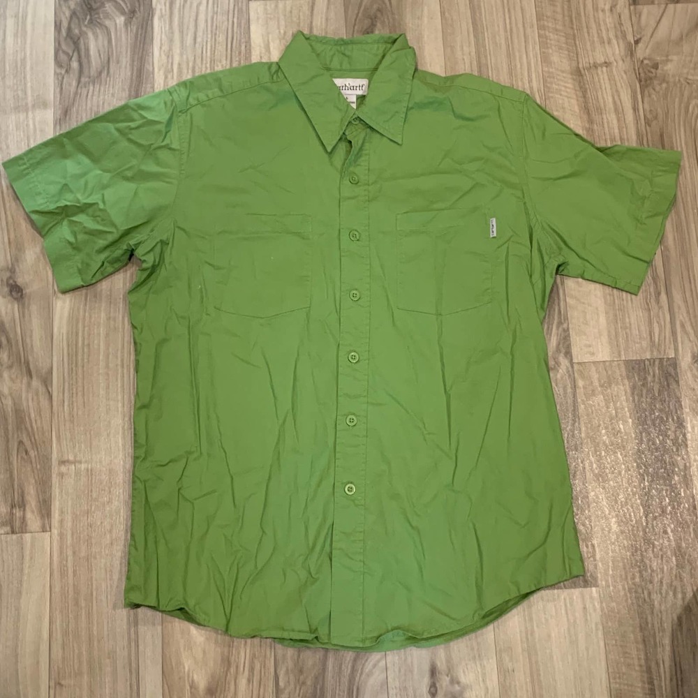 Carhartt Men’s L Green B/F S/S Cotton Shirt